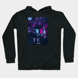 Tokyo Street Neon Synthwave Hoodie